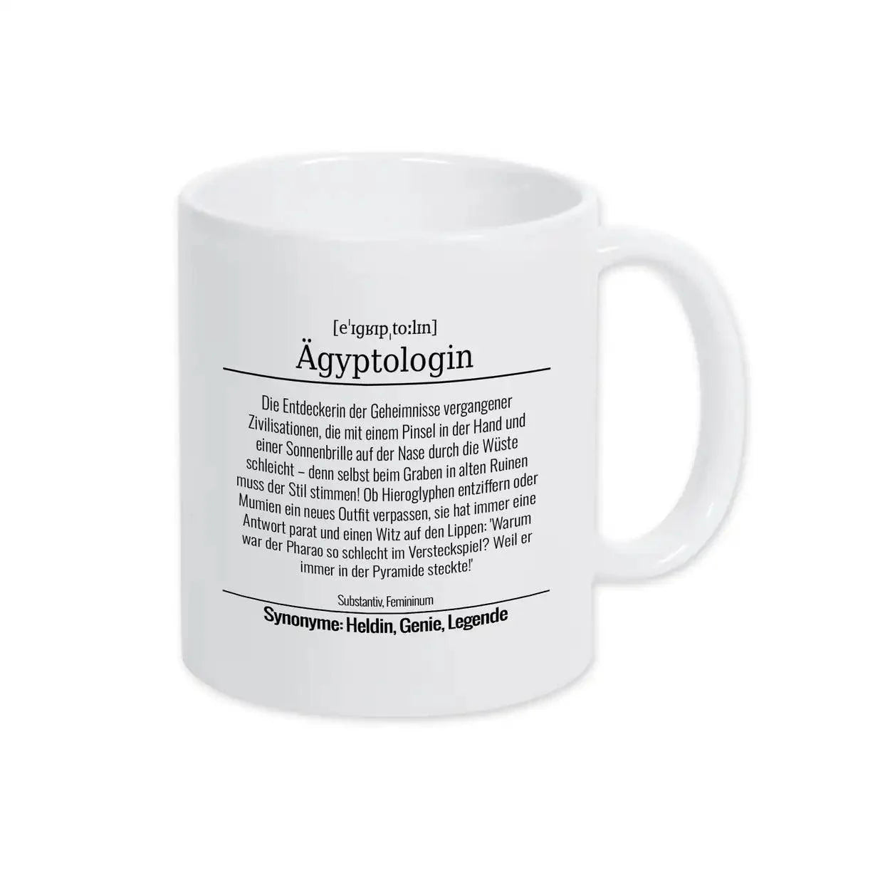 Tasse für Ägyptologin - Druckerino