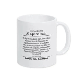 Tasse für AI-Spezialistin - Druckerino