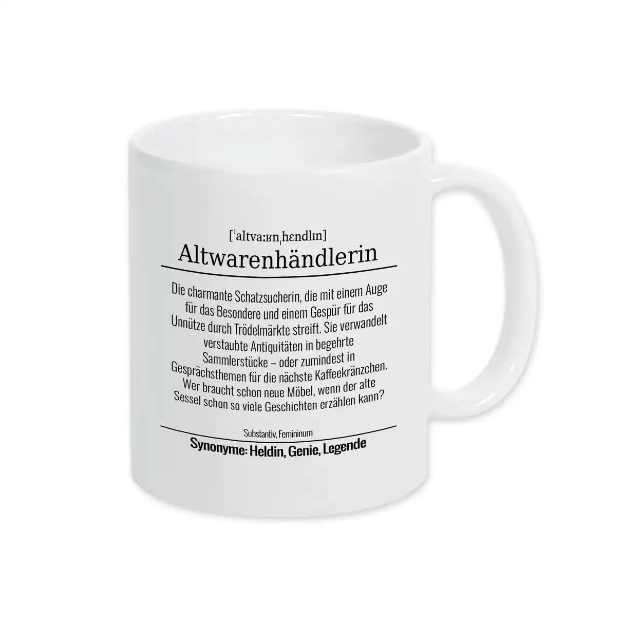 Tasse für Altwarenhändlerin - Druckerino