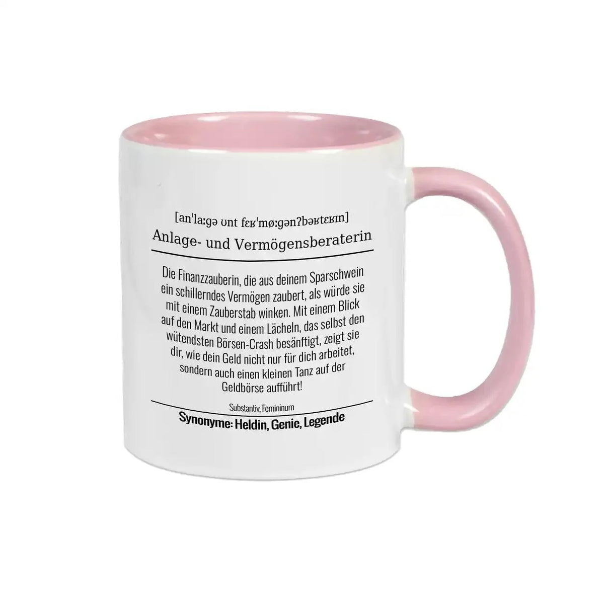Tasse für Anlage- und Vermögensberaterin - Druckerino