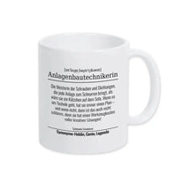 Tasse für Anlagenbautechnikerin - Druckerino