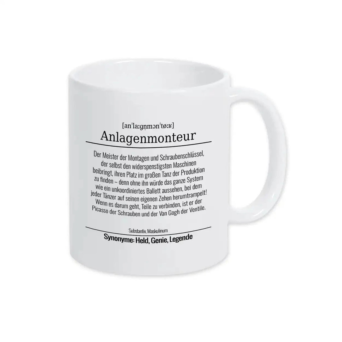 Tasse für Anlagenmonteur - Druckerino