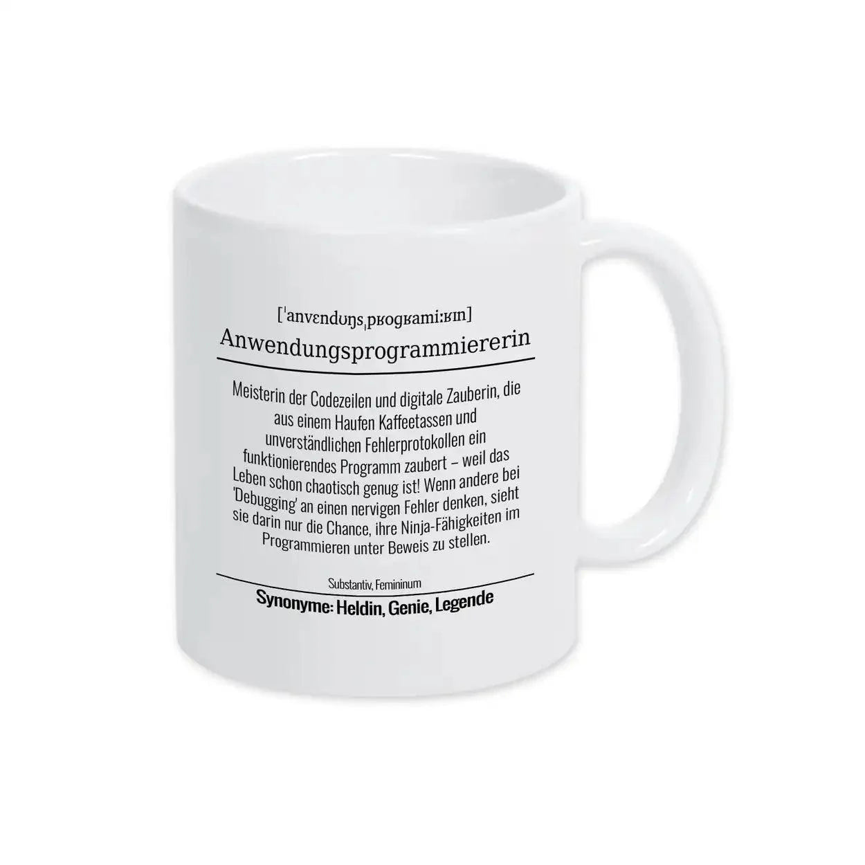 Tasse für Anwendungsprogrammiererin - Druckerino
