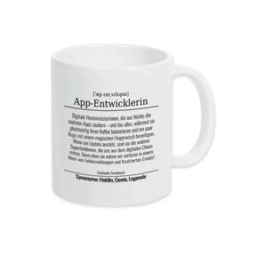 Tasse für App-Entwicklerin - Druckerino
