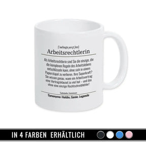Tasse für Arbeitsrechtlerin - Druckerino