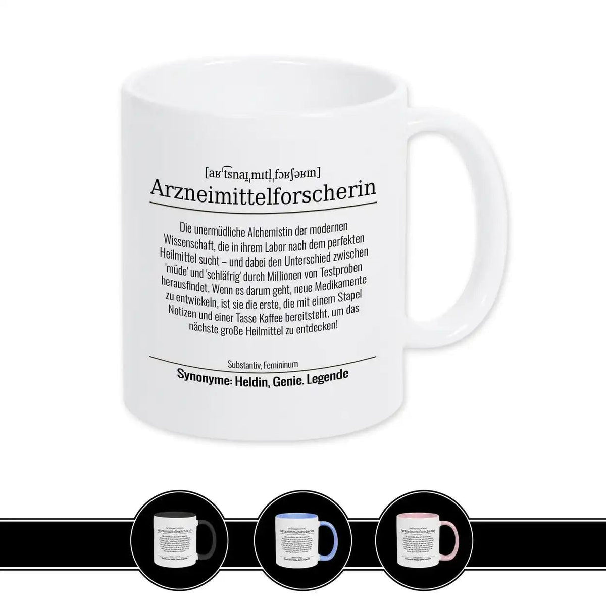 Tasse für Arzneimittelforscherin - Druckerino