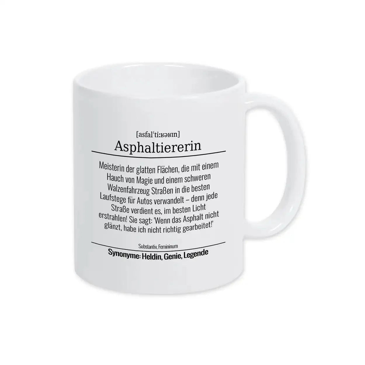 Tasse für Asphaltiererin - Druckerino