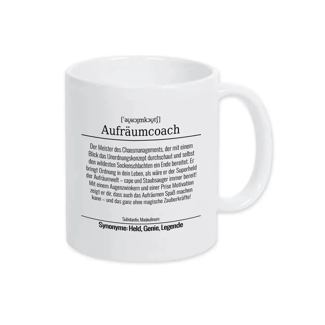 Tasse für Aufräumcoach - Druckerino