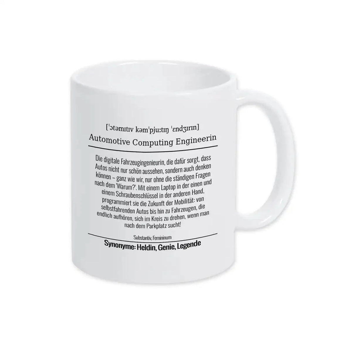 Tasse für Automotive Computing Engineerin - Druckerino