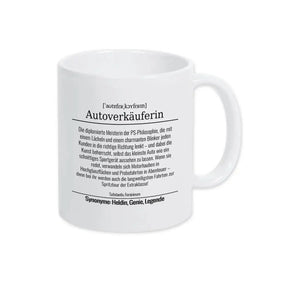 Tasse für Autoverkäuferin - Druckerino