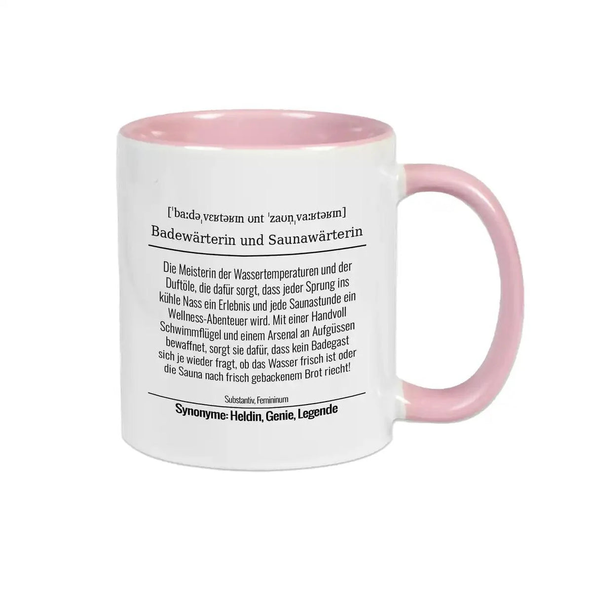 Tasse für Badewärterin und Saunawärterin - Druckerino