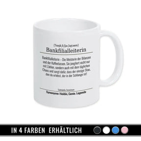 Tasse für Bankfilialleiterin - Druckerino