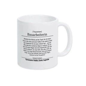 Tasse für Bauarbeiterin - Druckerino