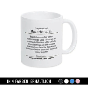 Tasse für Bauarbeiterin - Druckerino