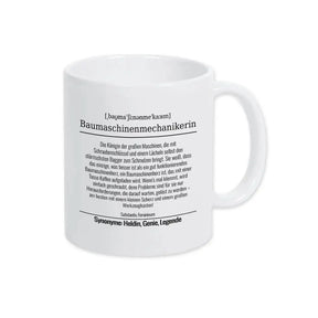 Tasse für Baumaschinenmechanikerin - Druckerino