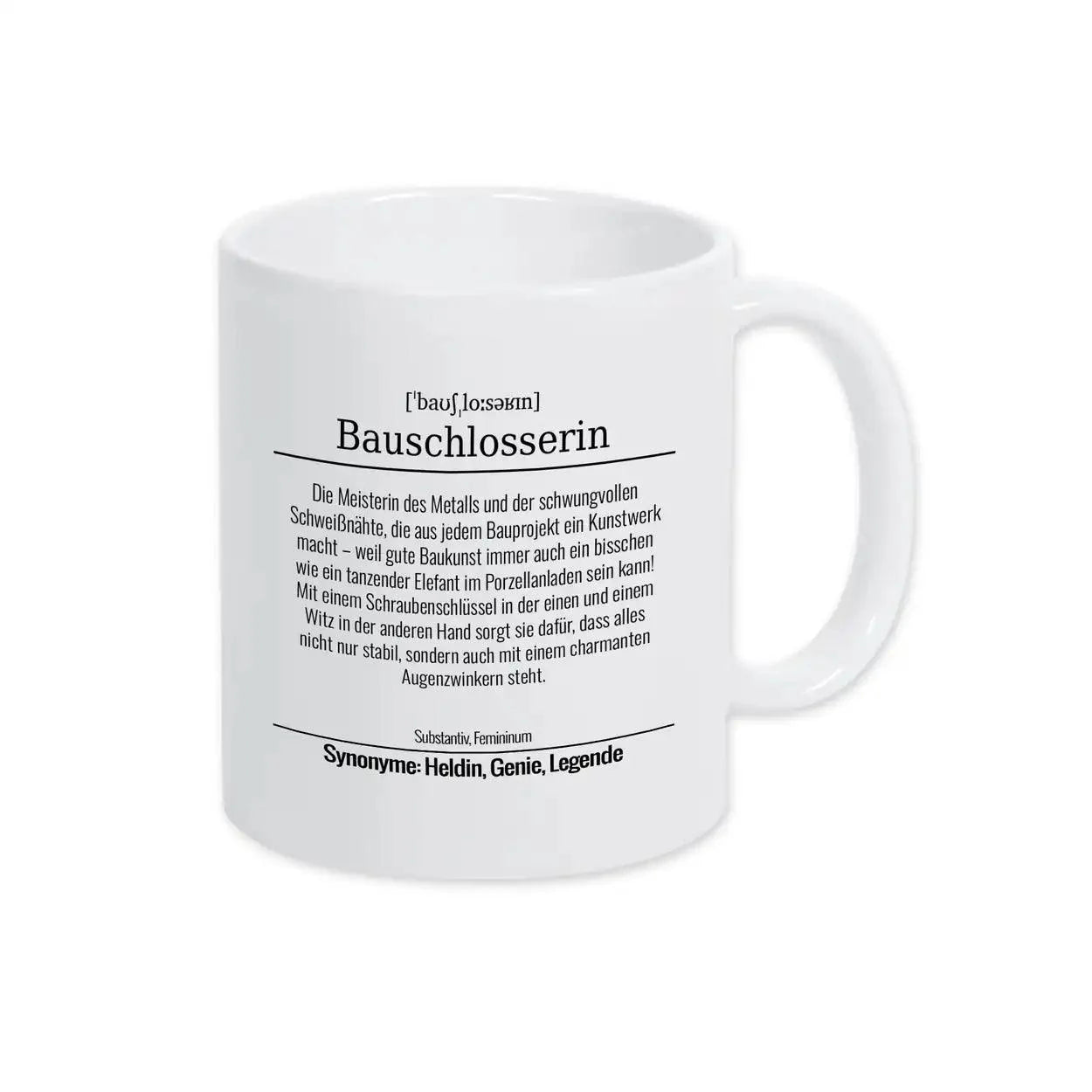 Tasse für Bauschlosserin - Druckerino