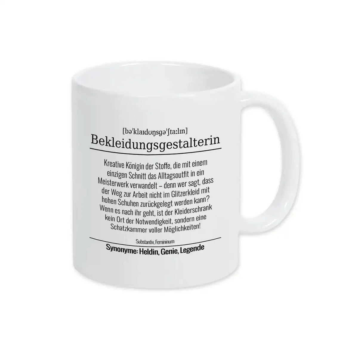 Tasse für Bekleidungsgestalterin - Druckerino