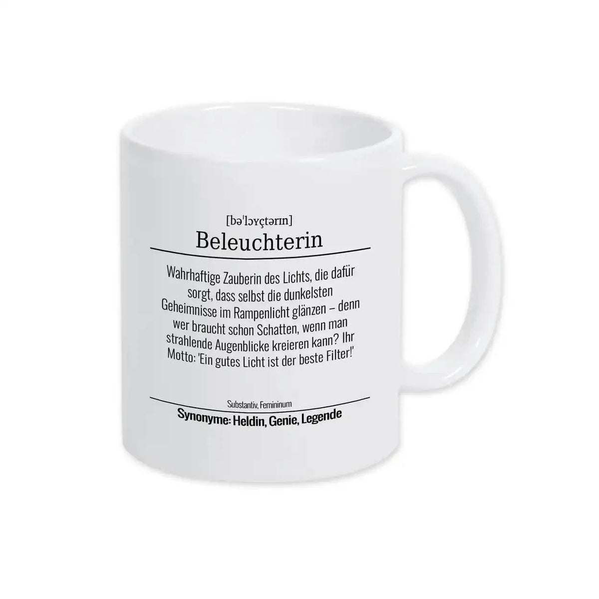 Tasse für Beleuchterin - Druckerino
