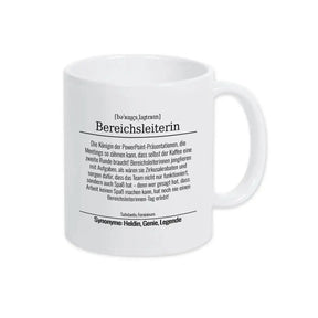 Tasse für Bereichsleiterin - Druckerino