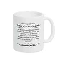 Tasse für Betonwarenerzeugerin - Druckerino
