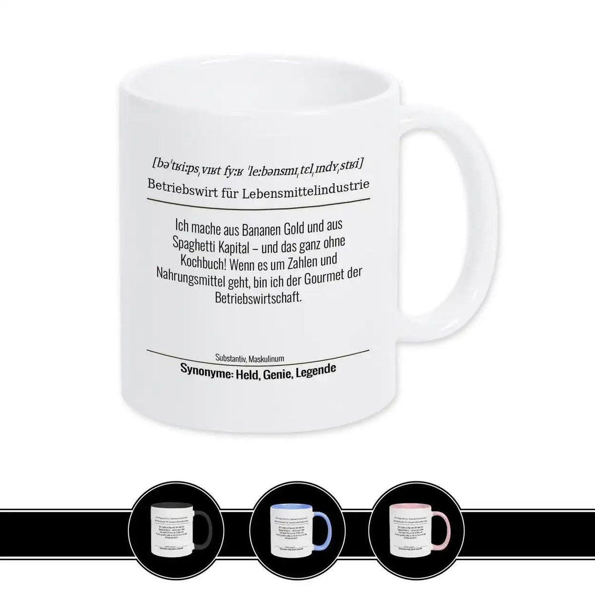 Tasse für Betriebswirt für Lebensmittelindustrie - Druckerino