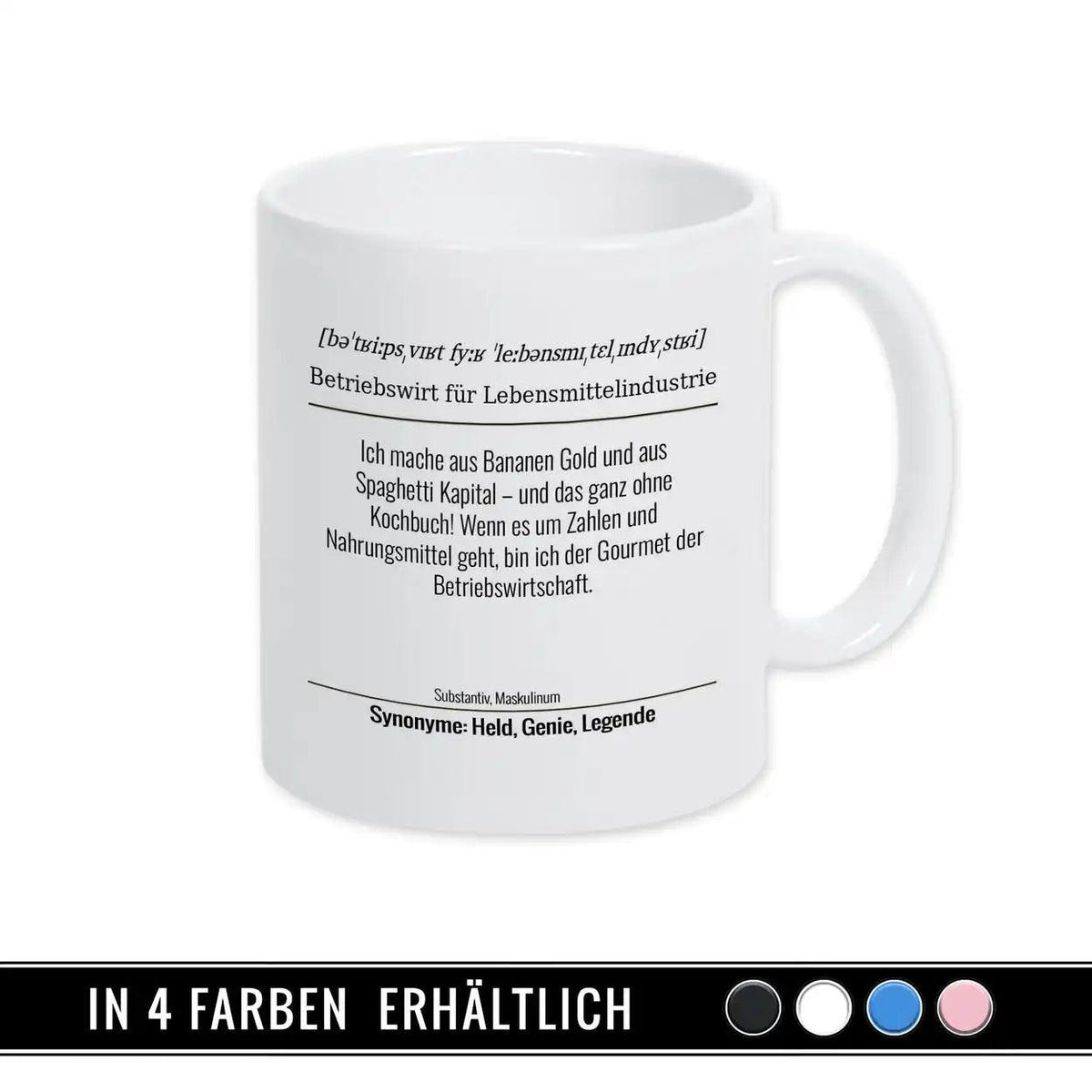 Tasse für Betriebswirt für Lebensmittelindustrie - Druckerino