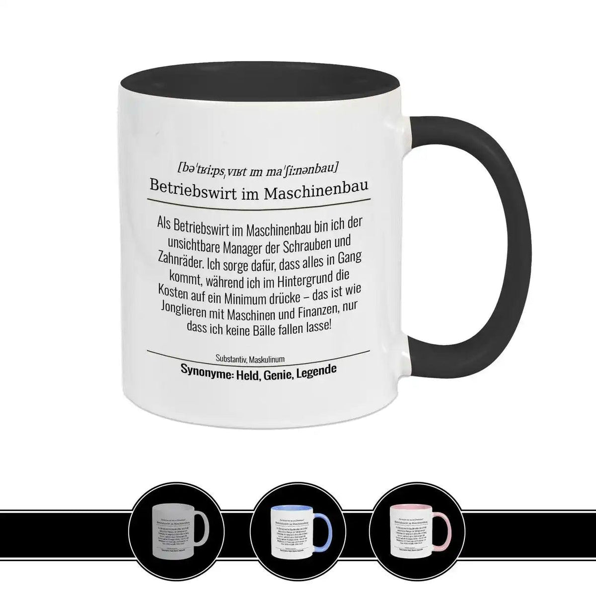 Tasse für Betriebswirt im Maschinenbau - Druckerino