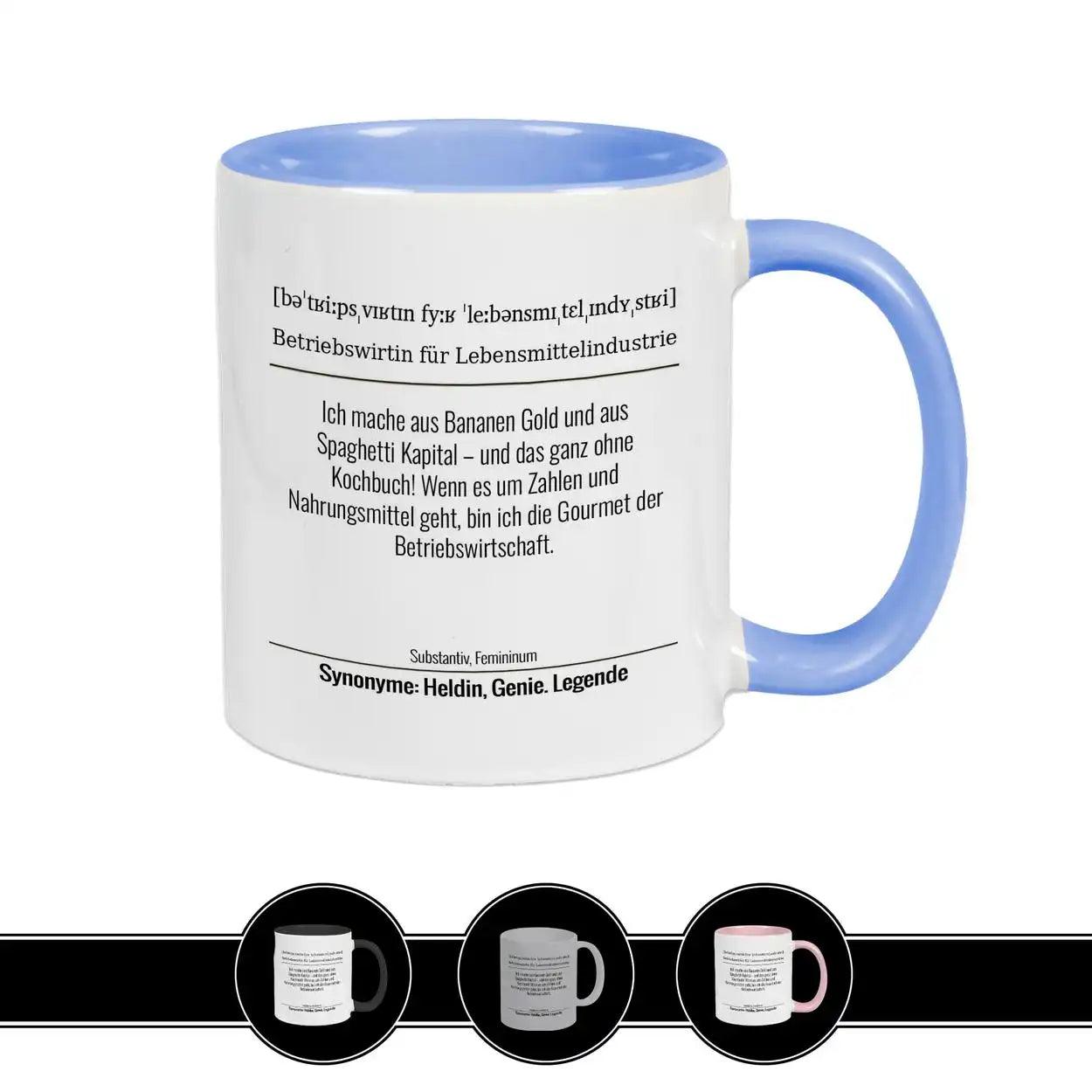 Tasse für Betriebswirtin für Lebensmittelindustrie - Druckerino