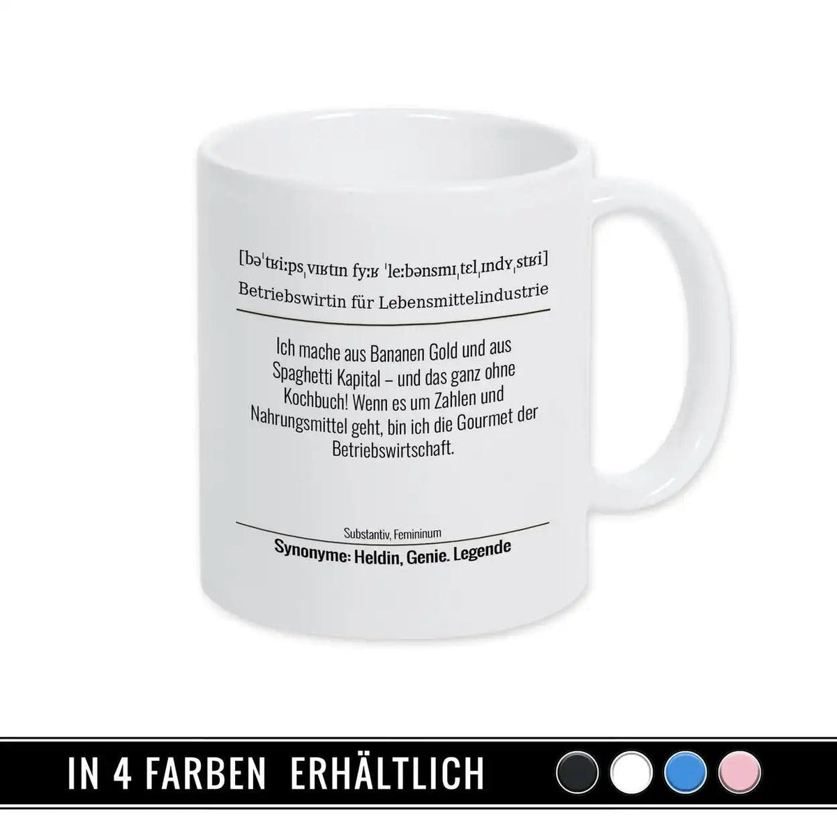 Tasse für Betriebswirtin für Lebensmittelindustrie - Druckerino