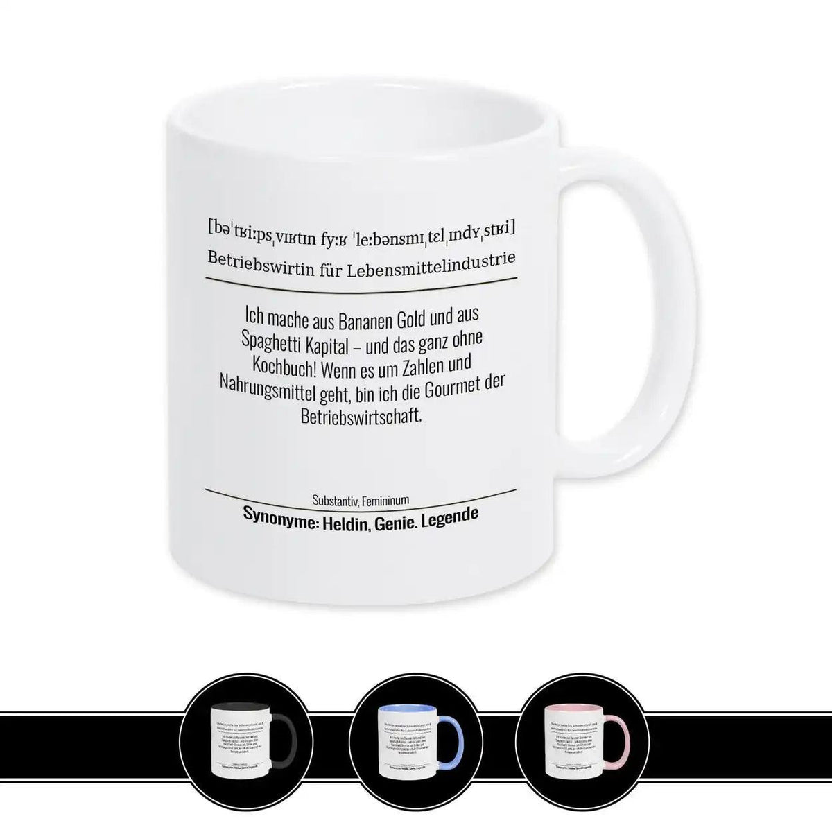 Tasse für Betriebswirtin für Lebensmittelindustrie - Druckerino