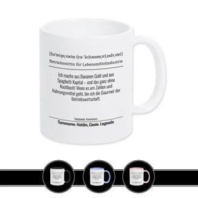 Tasse für Betriebswirtin für Lebensmittelindustrie - Druckerino
