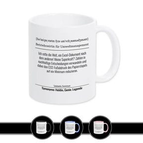 Tasse für Betriebswirtin für Umweltmanagement - Druckerino