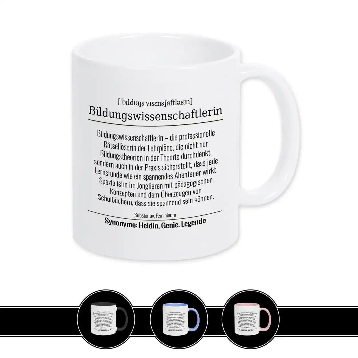 Tasse für Bildungswissenschaftlerin - Druckerino