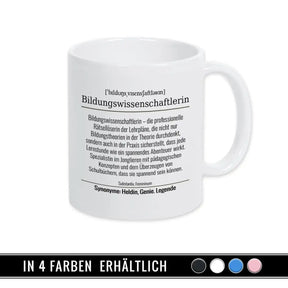 Tasse für Bildungswissenschaftlerin - Druckerino