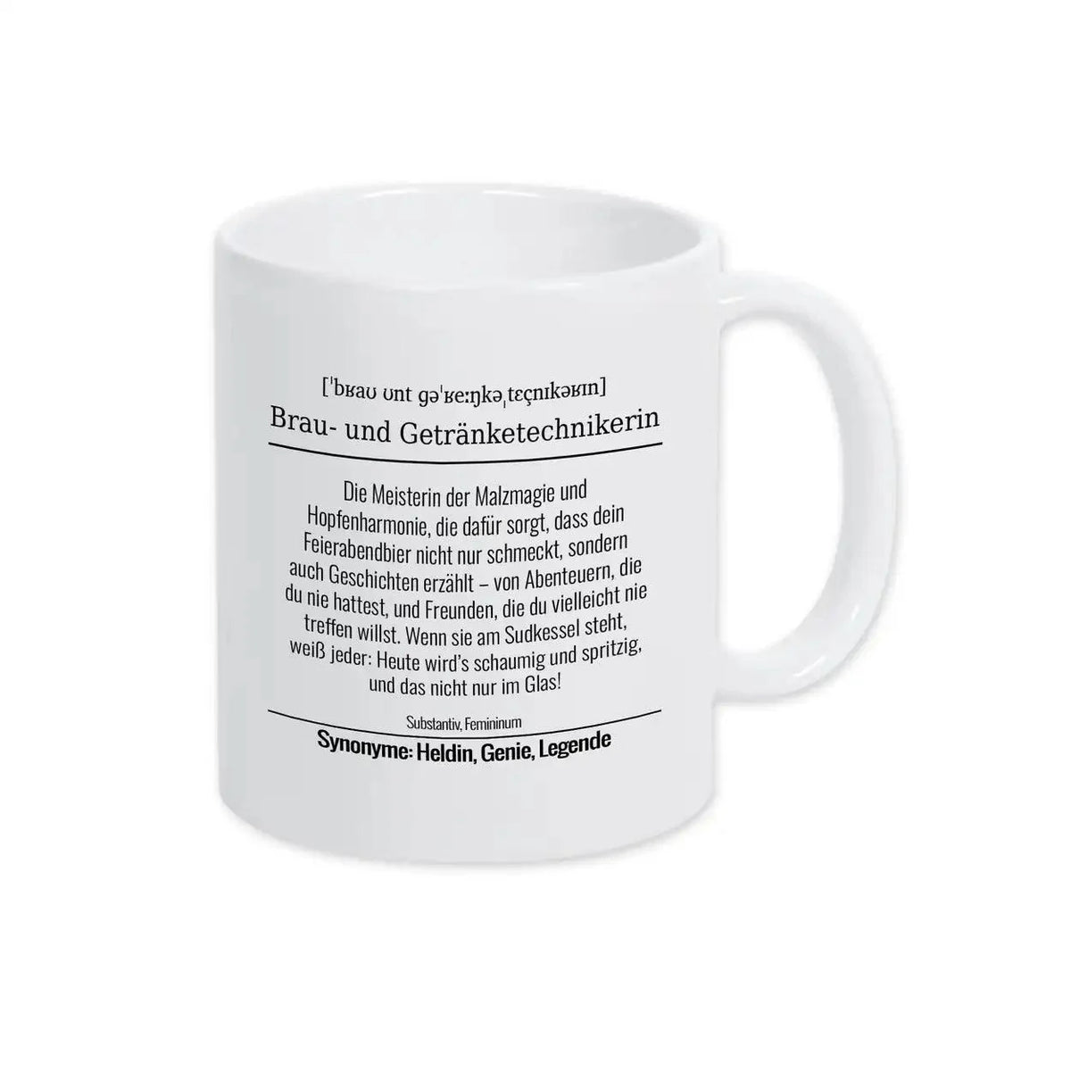 Tasse für Brau- und Getränketechnikerin - Druckerino