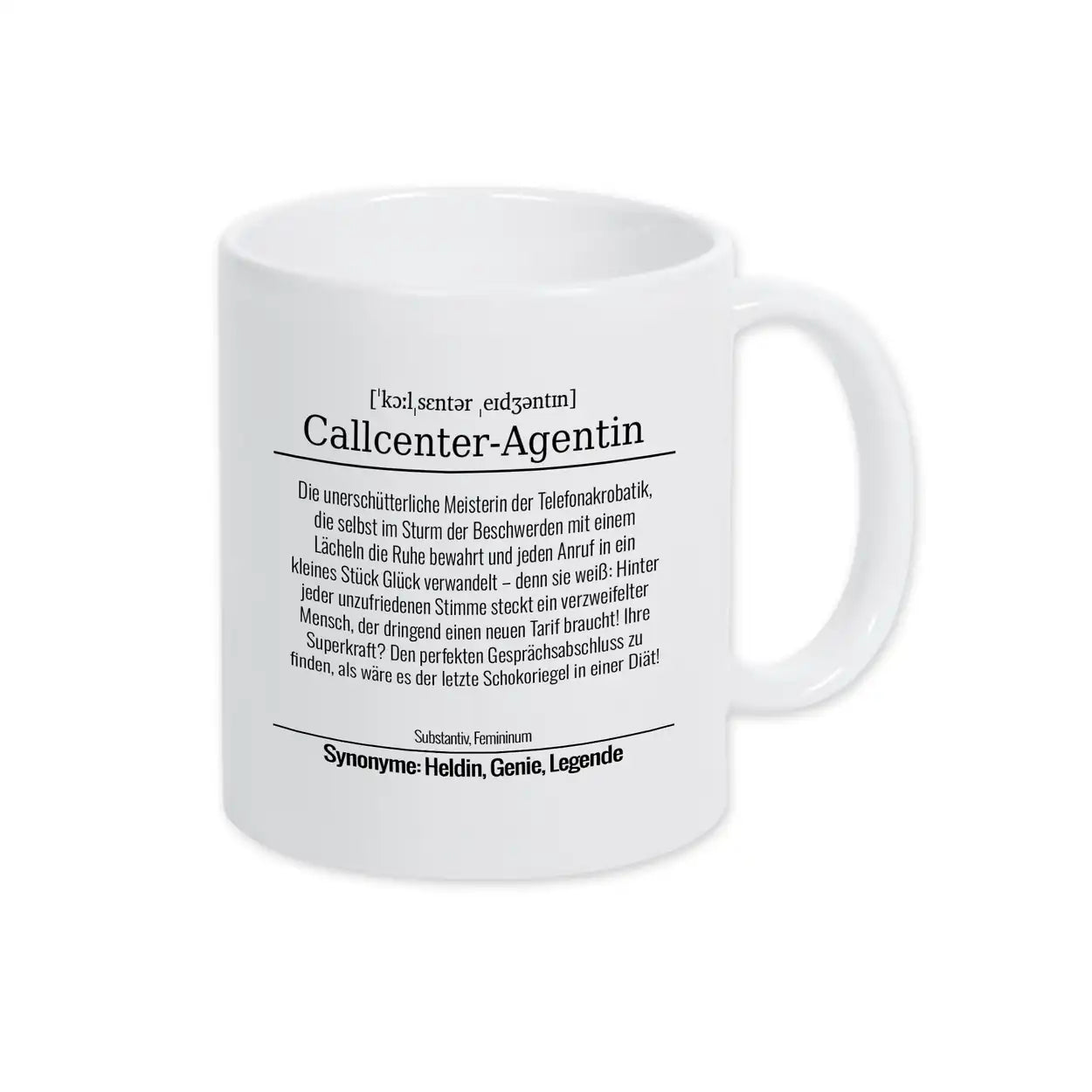 Tasse für Callcenter-Agentin - Druckerino