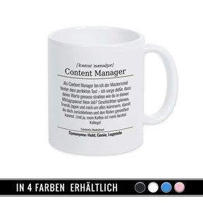 Tasse für Content Manager - Druckerino