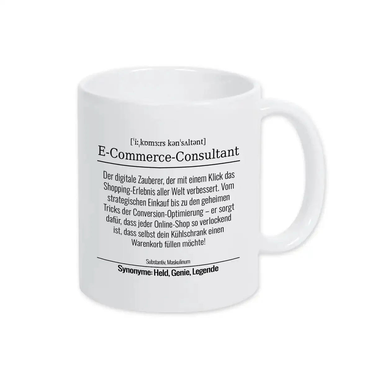 Tasse für E-Commerce-Consultantin - Druckerino