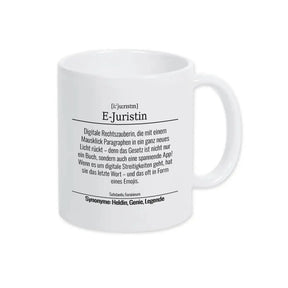 Tasse für E-Juristin - Druckerino