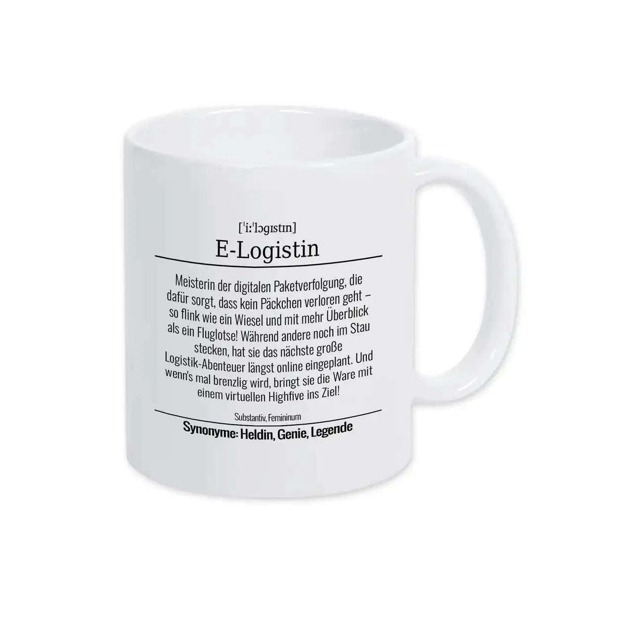 Tasse für E-Logistin - Druckerino