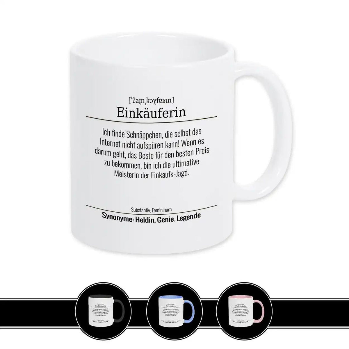 Tasse für Einkäuferin - Druckerino