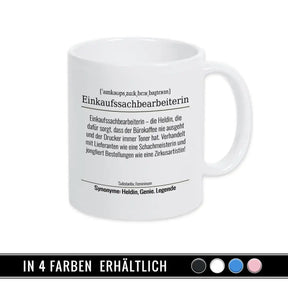 Tasse für Einkaufssachbearbeiterin - Druckerino