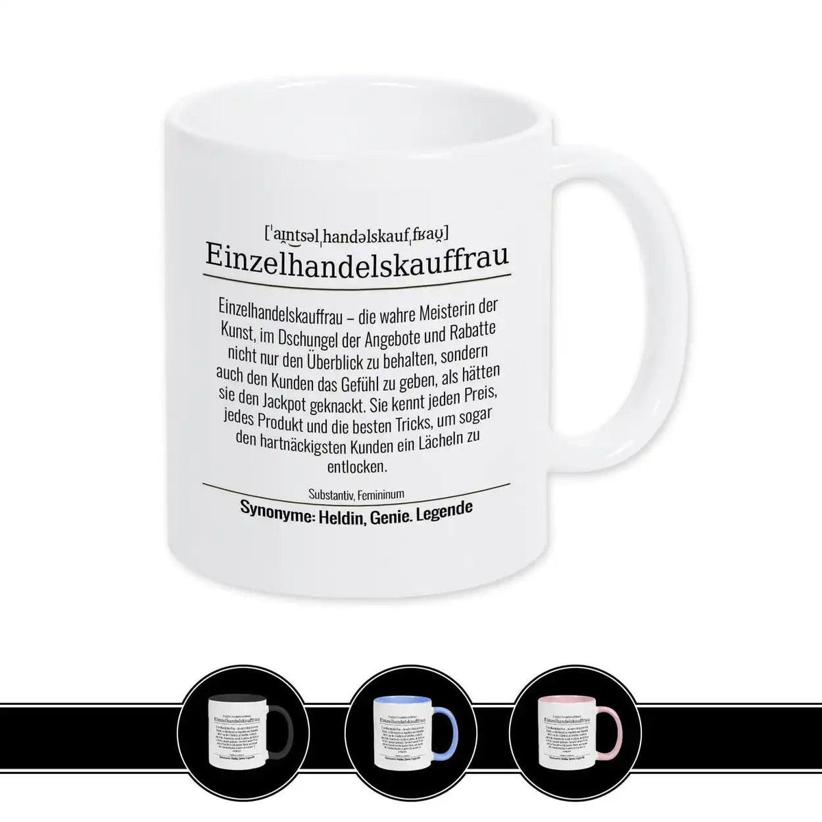 Tasse für Einzelhandelskauffrau - Druckerino