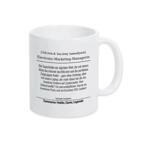 Tasse für Electronic-Marketing-Managerin - Druckerino