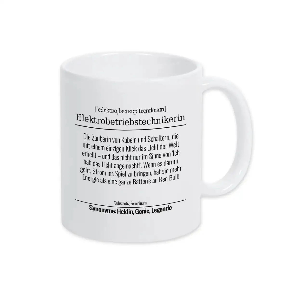 Tasse für Elektrobetriebstechnikerin - Druckerino