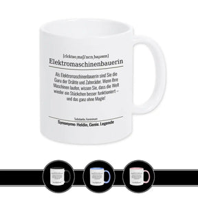 Tasse für Elektromaschinenbauerin - Druckerino