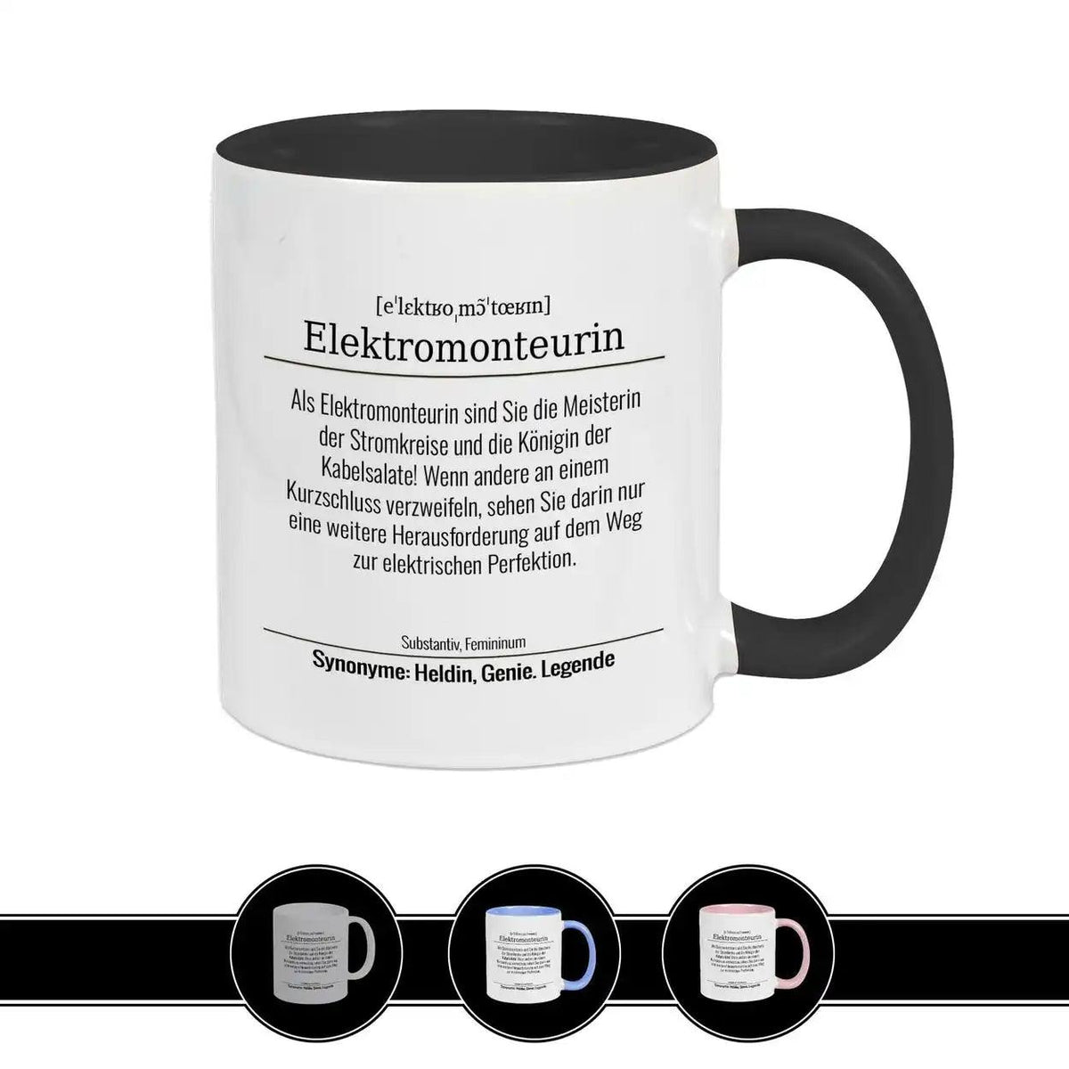 Tasse für Elektromonteurin - Druckerino
