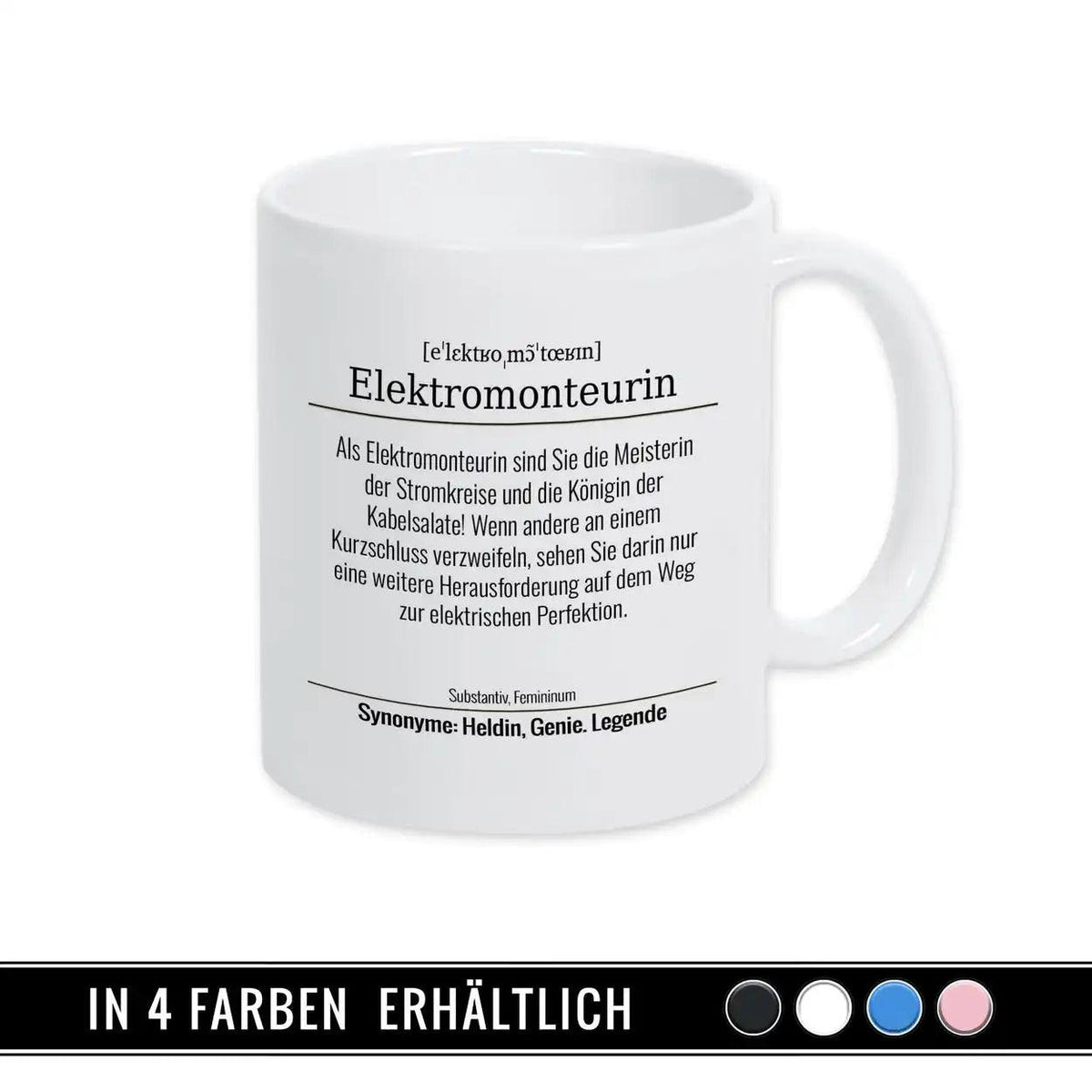 Tasse für Elektromonteurin - Druckerino