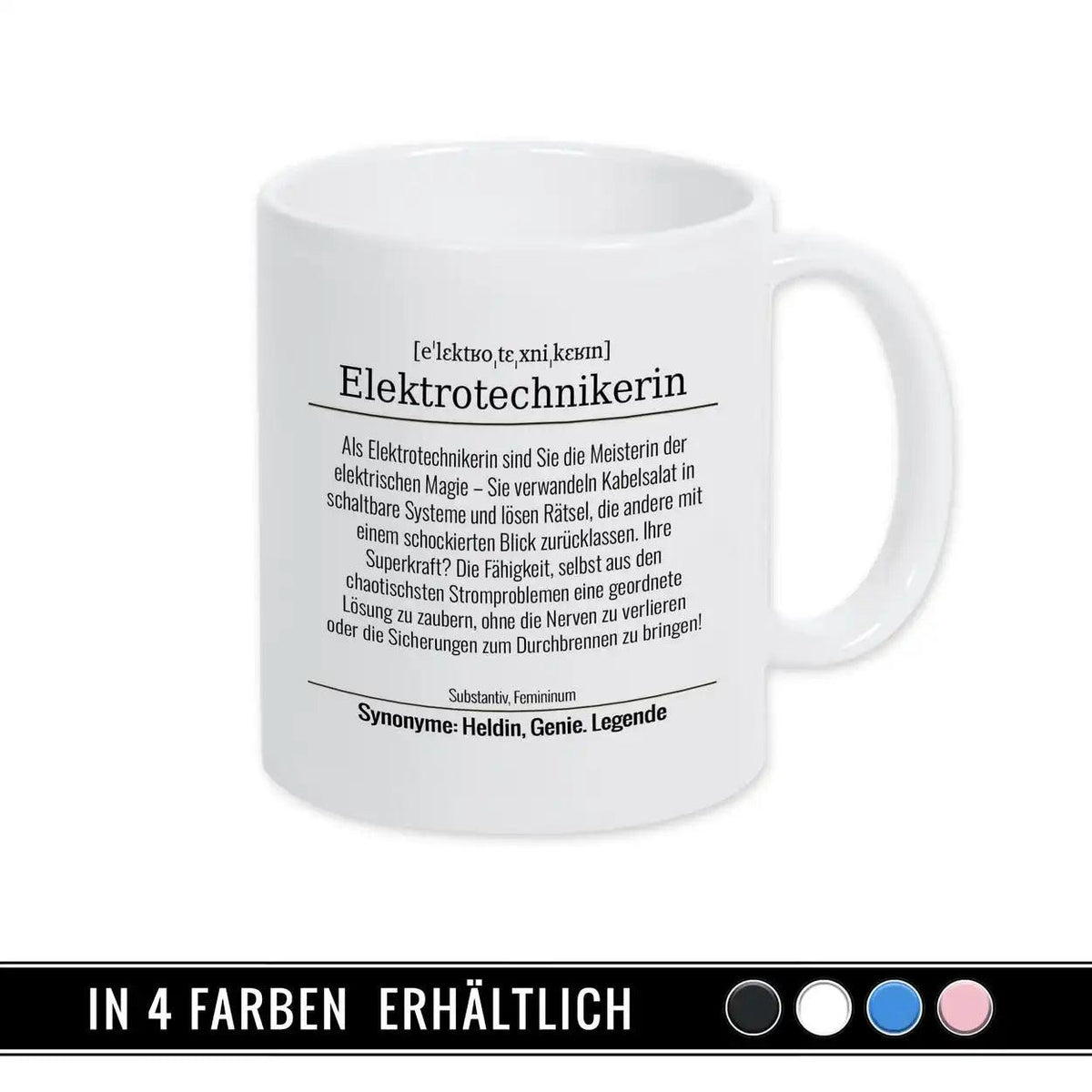 Tasse für Elektrotechnikerin - Druckerino