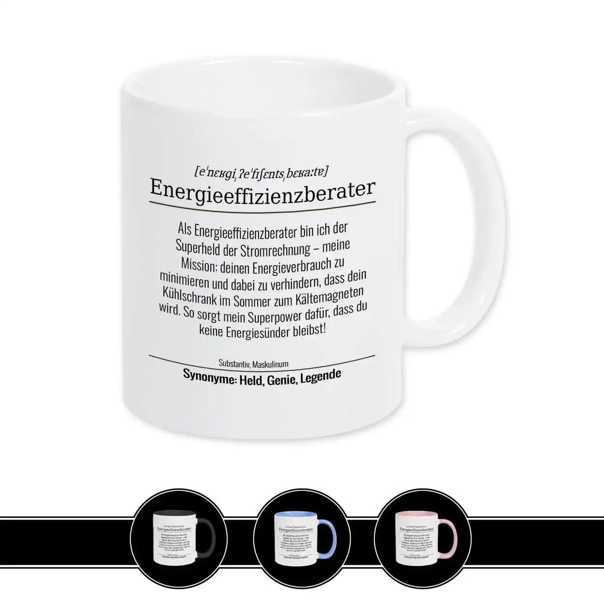 Tasse für Energieeffizienzberater - Druckerino